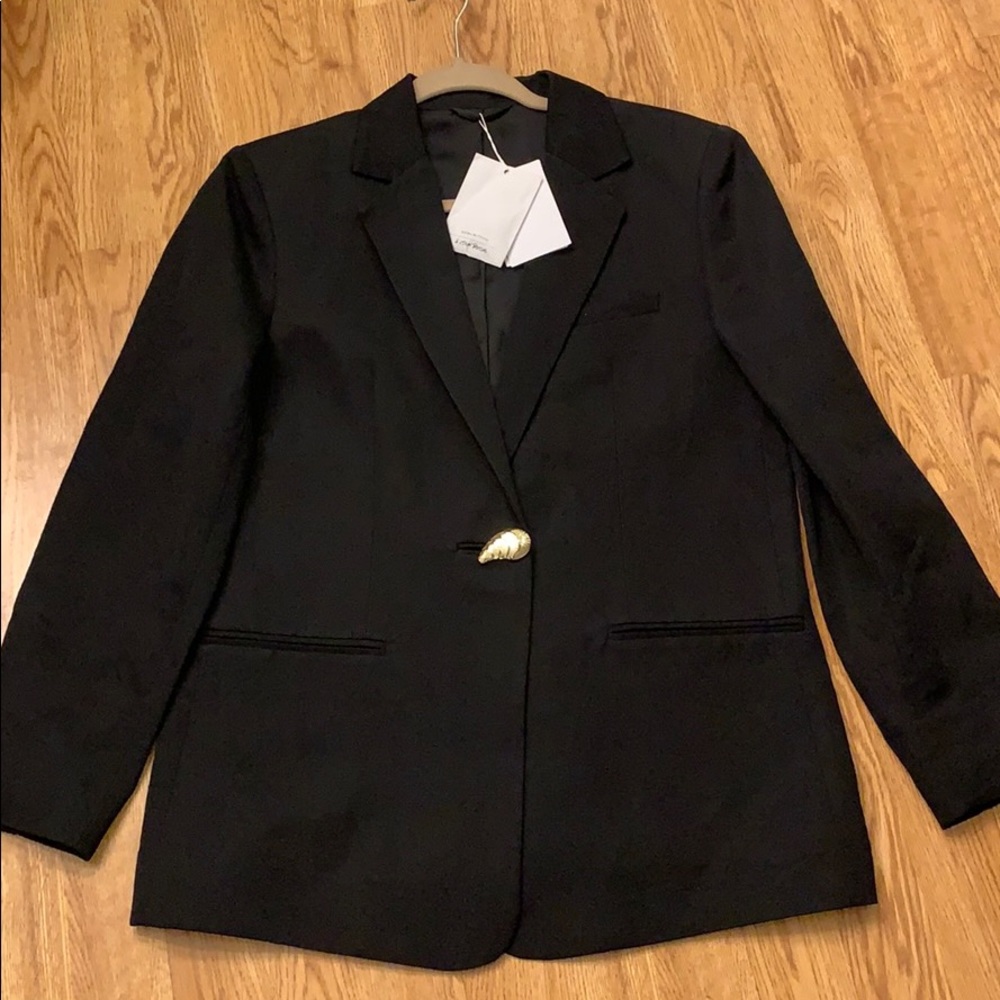 & Other Stories Oversized Blazer with gold button